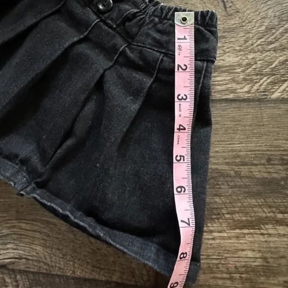 SET Baby Girl's Denim Skirt Size 18- 24 Months Floral Embroidered Blue Black - Picture 13 of 13